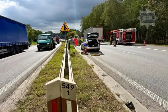 Wypadek na S1 w kierunku Tychów. Droga była zablokowana, ruch przywrócono