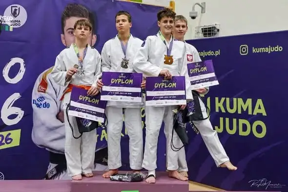 Młodzi judocy z Mysłowic z medalami i treningiem z mistrzem świata