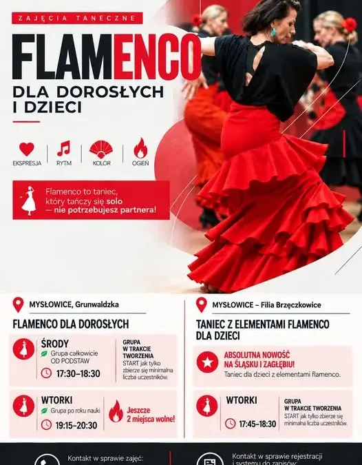 Flamenco w Mysłowicach – nowe zajęcia dla dorosłych i dzieci